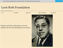 Tablet Screenshot of leonroth.org